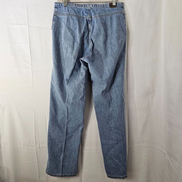 Vintage Levis 966 Jeans Womens 10M 31x30 Wide-Leg Light Baggy Red Tab 90s Y2K - Picture 2 of 14